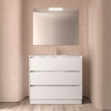 106277 | Salgar | Conjunto Noja 100 3C White Gloss ( Mueble + Lavabo )