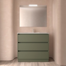 106281 | Salgar | Conjunto Noja 100 3C Green Satin ( Mueble + Lavabo )